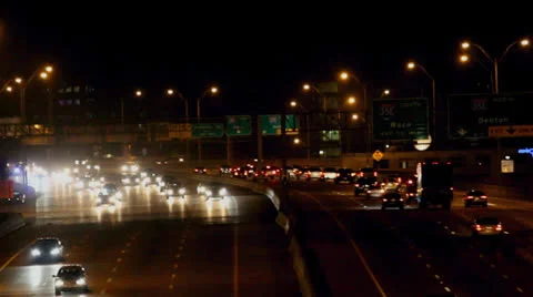 Busy evening traffic Video stock 27012871