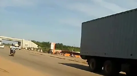 A busy express way Stock Footage 252014196