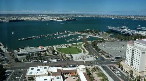 BUSY HARBOR TIME LAPSE 4K Stock Footage 42395564