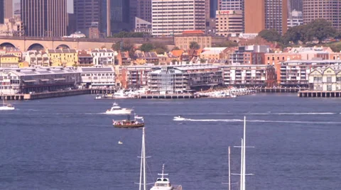 Busy harbor time lapse 库存影片 39844973