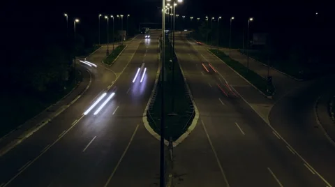 Busy Highway - Time Lapse Video stock 46778174