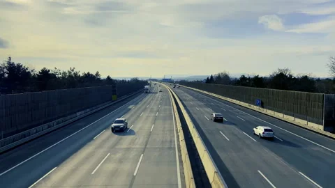 Busy highway traffic Stock Footage 144881727
