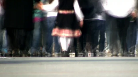 Busy human crowd Stock Footage 291929