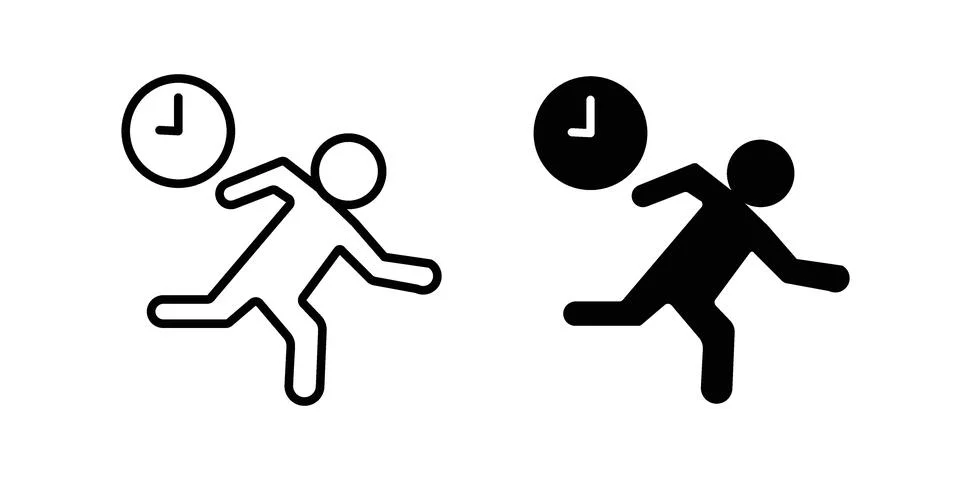 Busy icon graphic element. web icon set Stock Illustration