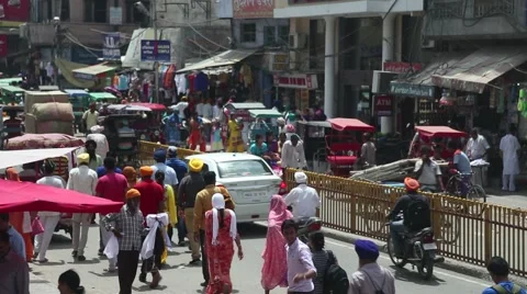 Busy intersection in Amritsar, India 3 Stock Footage 41415895