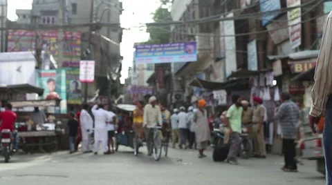Busy intersection in Amritsar, India 4 Video stock 41415937