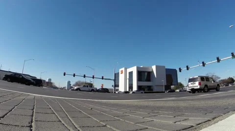 Busy Intersection (Dynamic Time Lapse) Stock Footage 45760822