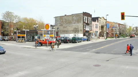 Busy Intersection Stock Footage 690688