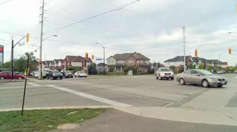 Busy Intersection Video stock 8855678