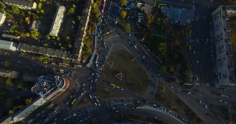 Busy intersection Stock Footage 71409248