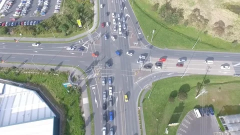 Busy Intersection Video stock 87899100