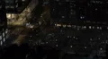 Busy Intersection Night Lights New York City Aerial View Commuter People Commute HD Footage