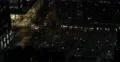 Busy Intersection Night Lights New York City Aerial View Commuter People Commute 4k or 4k+ Resolution