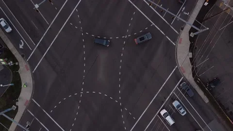 Busy Intersection in South Salem Oregon | Drone Videography 4k Vidéo 230120736