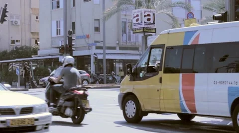 Busy Intersection Time Laps Stock Footage 44188405