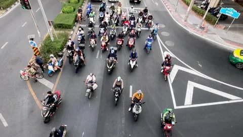 Busy Intersection Timelapse Stock Footage 289162812