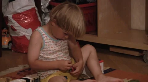 Busy Kid Stock Footage 46153799