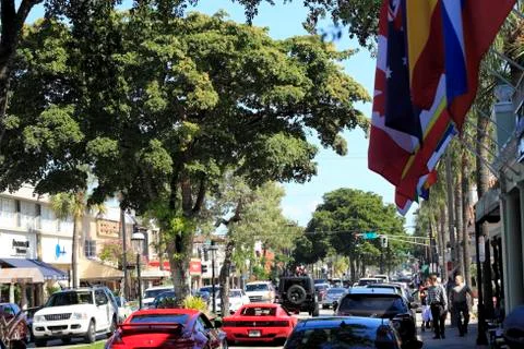 Busy las olas boulevard Stock-Fotos