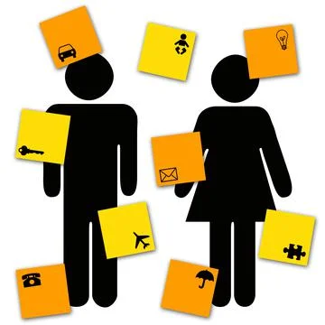 Busy life Stock-Illustration