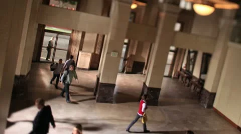 Busy Lobby Timelapse 库存影片 11234632