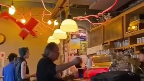 Busy Local Coffee Shop Called Mallo Coffee And Bar In Toronto Stock Footage 237897228