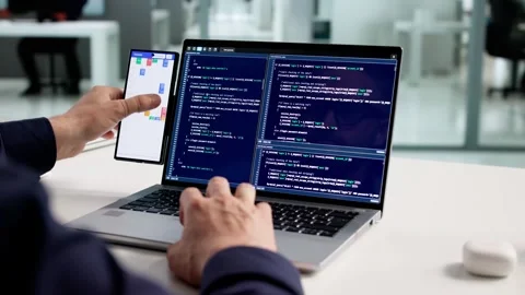 Busy Man Arranging Calendar On Computer Stock Footage 320252668