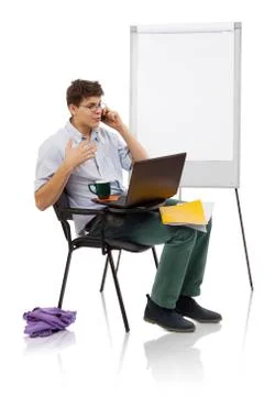 Busy man Stock Photos
