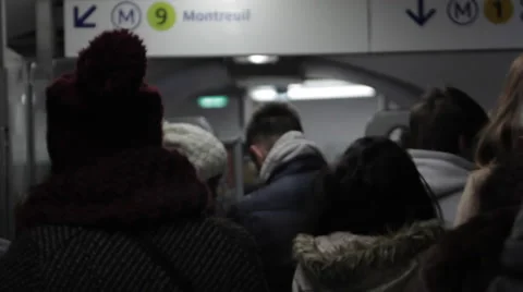 Busy Metro Station Stock Footage 47208905