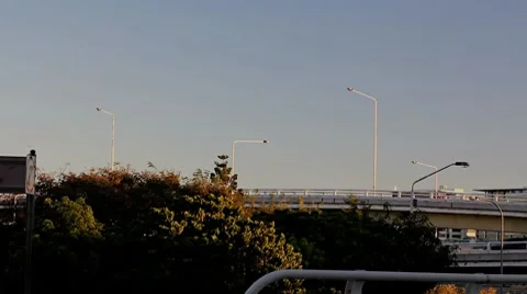 Busy Overpass in Brisbane Stock Footage 8517637