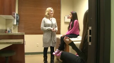 Busy pediatric practice (2 of 6) Stock Footage 10565952