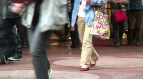 Busy people walking Stock Footage 583478