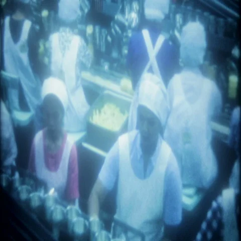 Busy pineapple processing plant in Hawaii 1950s vintage film home movie 3768 Stock Footage 69301427