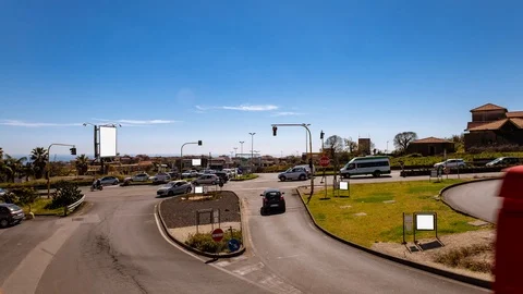 Busy road crossing Stock Footage 104299933