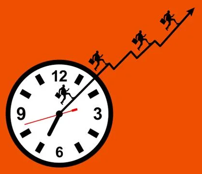 Busy schedule Illustrazione stock