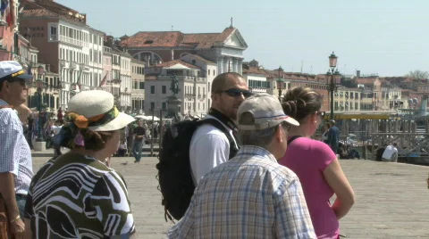 Busy St. Mark's Square / Piazza San Marco in Venice, Italy Stock Footage 716563