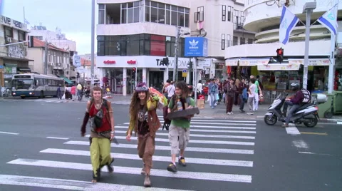 Busy street  Stock Footage 1809849