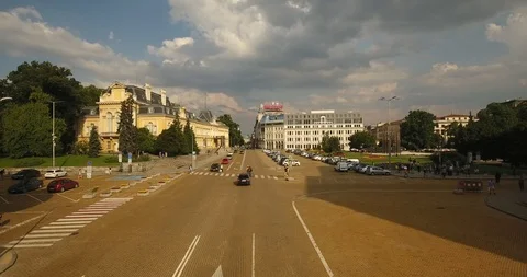 A  busy street Stock Footage 123208306