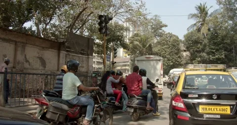 Busy street Stock Footage 130239308