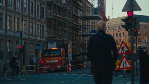 Busy Street Stock Footage 170457186