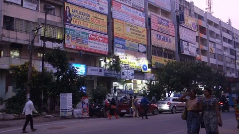 Busy Street INDIA Stock Footage 80702532