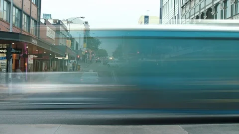 Busy street intersection Stock Footage 86926243