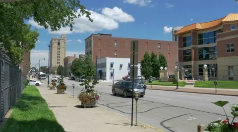 Busy street in Springfield Stock Footage 57396794