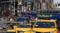 Busy Street Times Square Manhattan Crowded New York City Yellow Cab NYC Traffic HD Footage