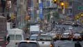 Busy street traffic cars pedestrians Manhattan New York City NYC day 4k or 4k+ Resolution