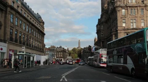 Busy street traffic Stock Footage 42646292