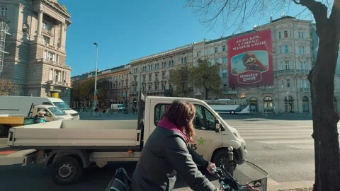 The busy streets of Budapest 4 (Editorial) Video stock 327134006