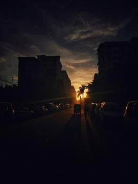 Busy sunset Stock Photos