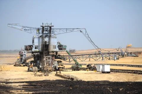 Busy surface mine Stock Photos