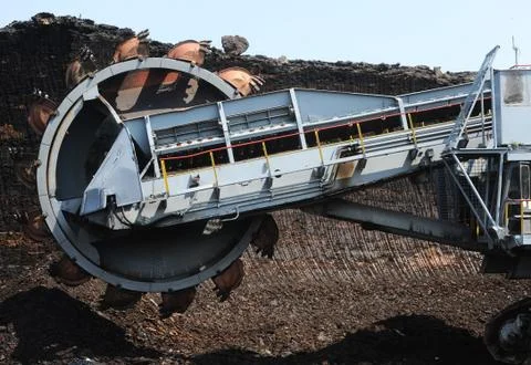 Busy surface mine Stock Photos