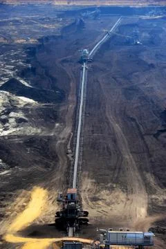 Busy surface mine Stock Photos